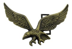 Eagle Belt Buckle New Men Western Cowboy Rodeo Brass Metal Bronze Sharp Edges