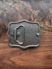Three Crosses Silver Belt Buckle Vintage Floral Patterns Perfect Gift