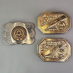 Illinois Bell Belt Buckle Lot of 3 Service Awards Attendance Safe Driver Tony