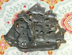 Vtg ~ Metal Schooner 12 Sails Nautical Sailing Ship / Sail Boat Belt Buckle