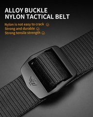 TACTICAL BIRD Men&rsquo;s Nylon Belt, Tactical Belts Breathable Webbing Medium, R08