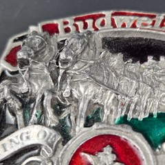 Vintage Budweiser Clydesdales King of Beers Belt Buckle Bergamot USA