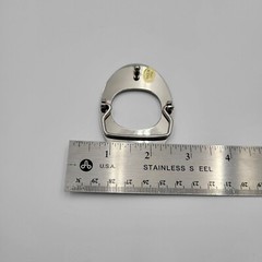 O Initial Brushed Chrome Belt Buckle 3&Prime; x 2&Prime; Up To 1 1/4&Prime; Belt