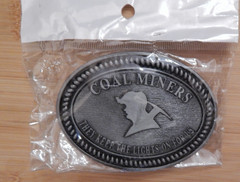 ⛏ NEW!! Coal Miners THEY KEEP THE LIGHTS ON Tradesman Occupational Belt Buckle