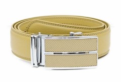Belt men&rsquo;s automatic automatic belt yellow mud grid belt grid shortable