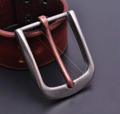 38mm Sturdy Solid Heavy Stainless Steel Leathercraft Heel Bar Jeans Belt Buckle