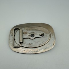 Vintage Western Belt Buckle Bucking Bronco Horse Large Squared Oval