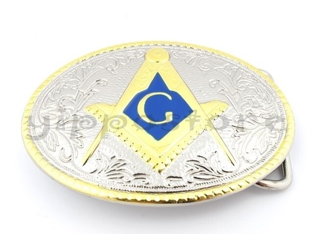Masonic Emblem Freemasonry Metal Fashion Belt Buckle