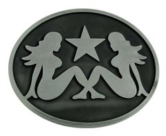 Men Women Belt Buckles Mud Flap Girl Trucker Girl Naked Lady Luck Pin Nude Biker