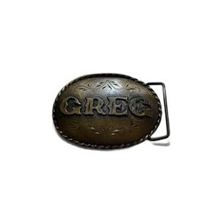 Gorgeous vintage belt buckle Spec Cast Denver Co 1981 GREG