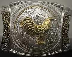 ROOSTER BELT BUCKLE WESTERN RODEO JARIPEO PALENQUE HEBILLA VAQUERA DE GALLOS