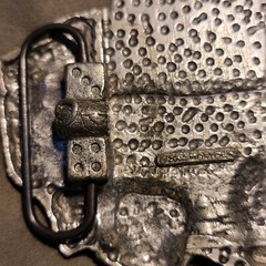 Poker Hand Lifes A Gamble Belt Buckle Aces Dice Cards Metal Mobtown 2002