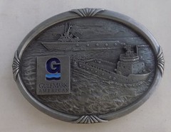 GULFMARK AMERICAS MARINE TRANSPORTATION OFFSHORE SUPPORT VESSEL SHIP BELT BUCKLE
