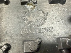 Guitar Head Stack Tuning Keys Black Enamel Cutout Belt Buckle by Jean&rsquo;s Friend