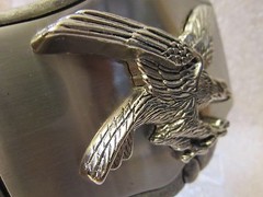 NEW AMERICAN BALD EAGLE BELT BUCKLE 4.0 X 2.750 POLISHED METAL VIC-THOR1