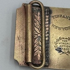 Vintage Wells Fargo and Company Oregon Steam Locomotive Train Belt Buckle Brass