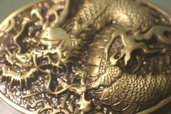 Antique Bronze color DRAGON Western style Belt Buckle Full Metal US seller