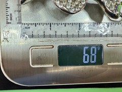 Skull and Crossbones – Clear Rhinestone Covered Cutout Gothic Punk Belt Buckle