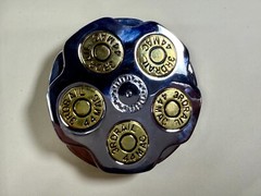 3RDRAIL Magnum 44 Revolver Gun Shell Bullet Moving Collectors Belt Buckle