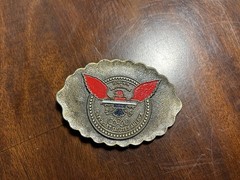 1976 Chevrolet Bicentennial Belt Buckle Chevy Eagle Logo R Roberts USA RARE GMAD