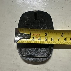 VINTAGE ANTIQUE METAL BELT BUCKLE- Playing Tennis Sport Net Play Cartoon Man Dad