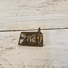 Vintage Hickok USA Master Plate Belt Buckle Initial H Brass Tone Mid Century