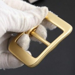 2Pcs Solid Brass Pin Buckle for Men Leather Belt Replacement Strap Accessory