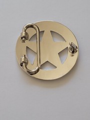 Texas Ranger Badge Belt Buckle – Silver Finish Western 1.75&Prime; Belt Buckle