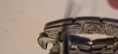Vintage Plumber Belt Buckle 1990 Plumbers Pipe Wrench Buckle Enamelled 1967