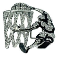Belt Buckle Basketball Player Sports Slam Dunk Rhinestone Boucle De Ceinture