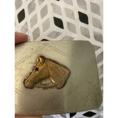 Vintage Ricardo Nickel Silver Belt Buckle Bronze Horse Head Western Cowboy 3in