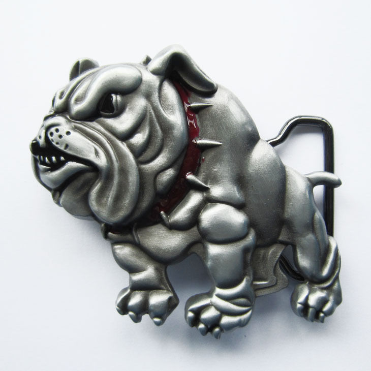 Bulldog Western Metal Belt Buckle