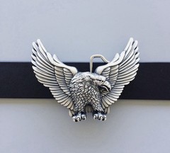 Silver Plated Western Eagle Wild Animal Belt Buckle Boucle de Ceinture