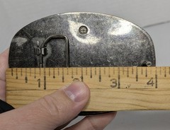 On Tap Belt Buckle Bottle Opener High Flier Beverage Black Red Silver