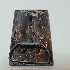Stock Car Racing Antique Finish Silver Metal Belt Buckle Clip Latch Western