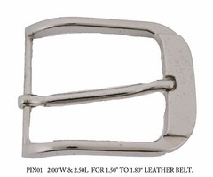 Silver Pin Belt Buckles for Men&rsquo;s 1.50&Prime; 1 1/2&Prime; Inch Belt Single Prong Replacemen