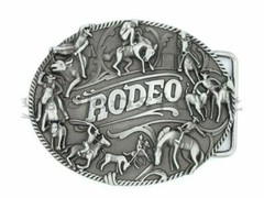 Original Western Rodeo Race Cowboy Bull Horse Riding Metal Belt Buckle