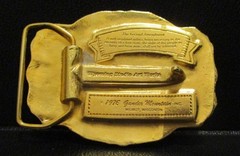 1975 Gander Mountain Eagle Ensignia 2nd Amendment Right to Bear Arms Belt Buckle