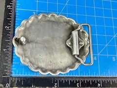 End of the Trail Native American Indian Saga Enameled Silver Color Belt Buckle