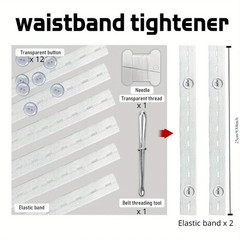 2pcs Invisible Belt Tightener Seamless Pants Waist Adjuster