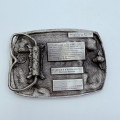 VTG LOCAL 5-241 B & B BELT BUCKLE 50TH ANNIVERSARY OIL ATOMIC 1983 WORKERS