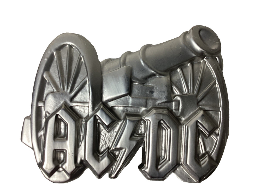 Brand New AC/DC Cannon Logo Rock Band Licence Belt Buckle