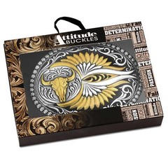 Montana Silversmiths Attitude Sturgis Buffalo Skull Western Oval Belt Buckle
