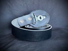 “Lone Star Reliquary” Belt Buckle Handmade 4×3 Leather back OOAK Darren McNeese