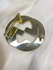 Double G 1.5` Belt Buckle Gold GG Logo 40 mm Replacement Buckle Designer Style