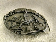 Vintage RODEO Siskiyou Buckle Co. Inc Williams Oregon L-30