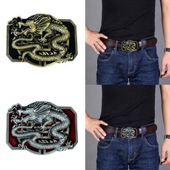 Relief Dragon Pattern Belt Buckle Alloy DIY Belt Buckle Replacement Supplies