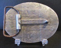 IPGI Industrial Plating & Grinding Inc. Billings Montana MT Pewter Belt Buckle