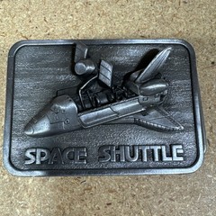1980 belt buckle NASA Space Shuttle 3.25&Prime; long great condition unused