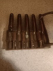 Metal bullet belt buckle copper tone/Brass Like? gun ammunition design Hong Kong